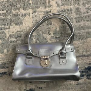 Beijo Metallic Silver Diva Purse